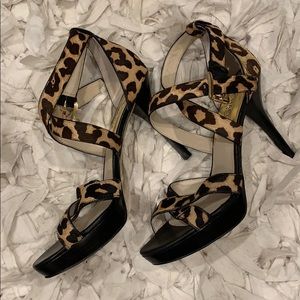 Mk leopard heels